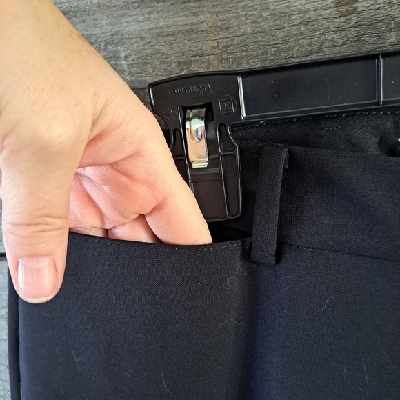 Coach Women's Size 8 Black Dress Pants Slacks Pleated 96% Wool Luxury Office - Picture 2 of 10